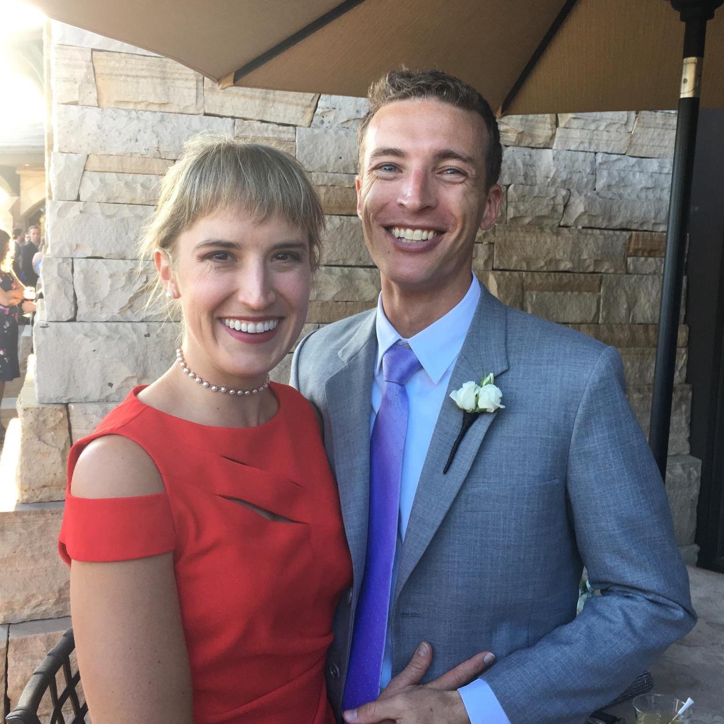 All cleaned up for Max and Molly's wedding.