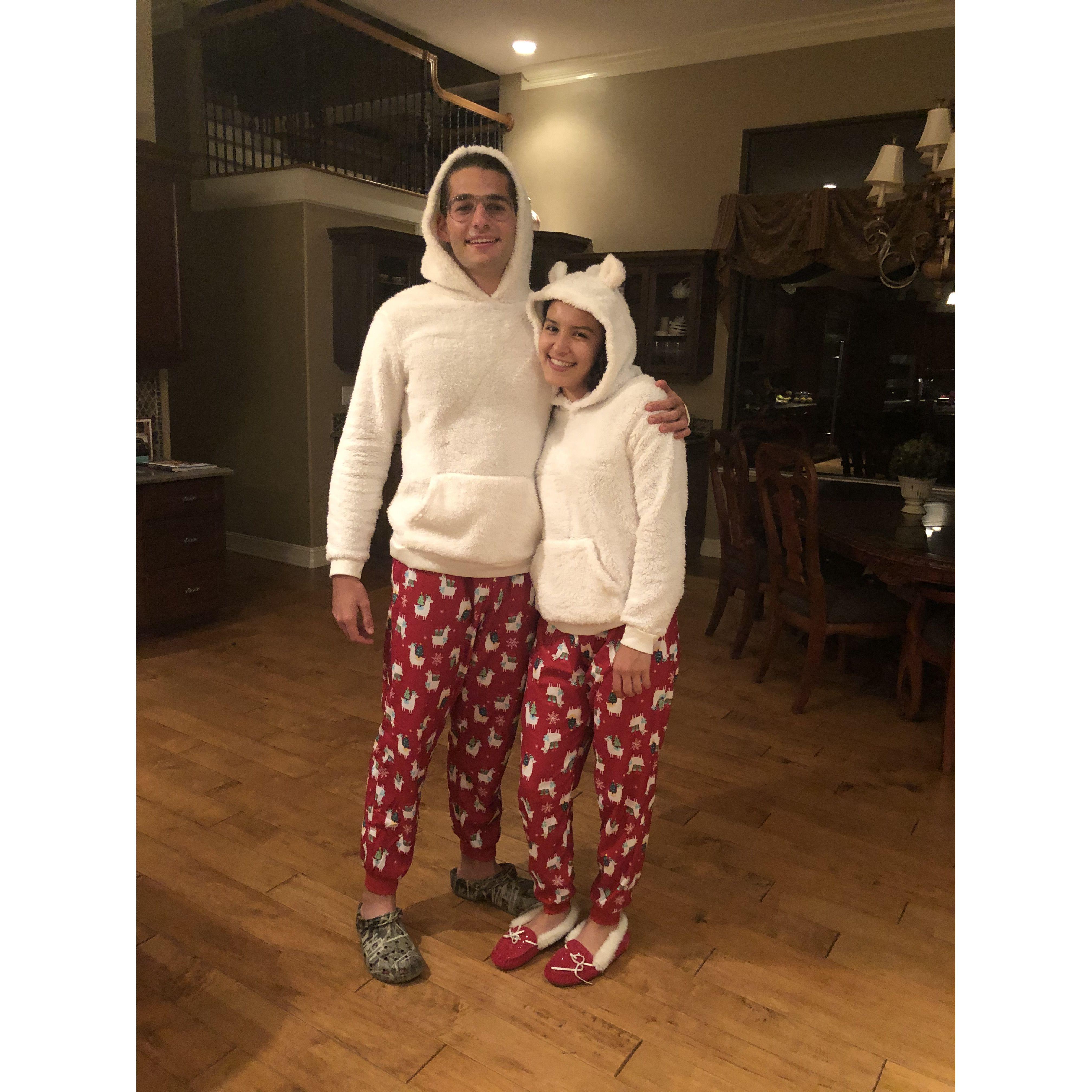 Who doesn't love matching Christmas PJs!