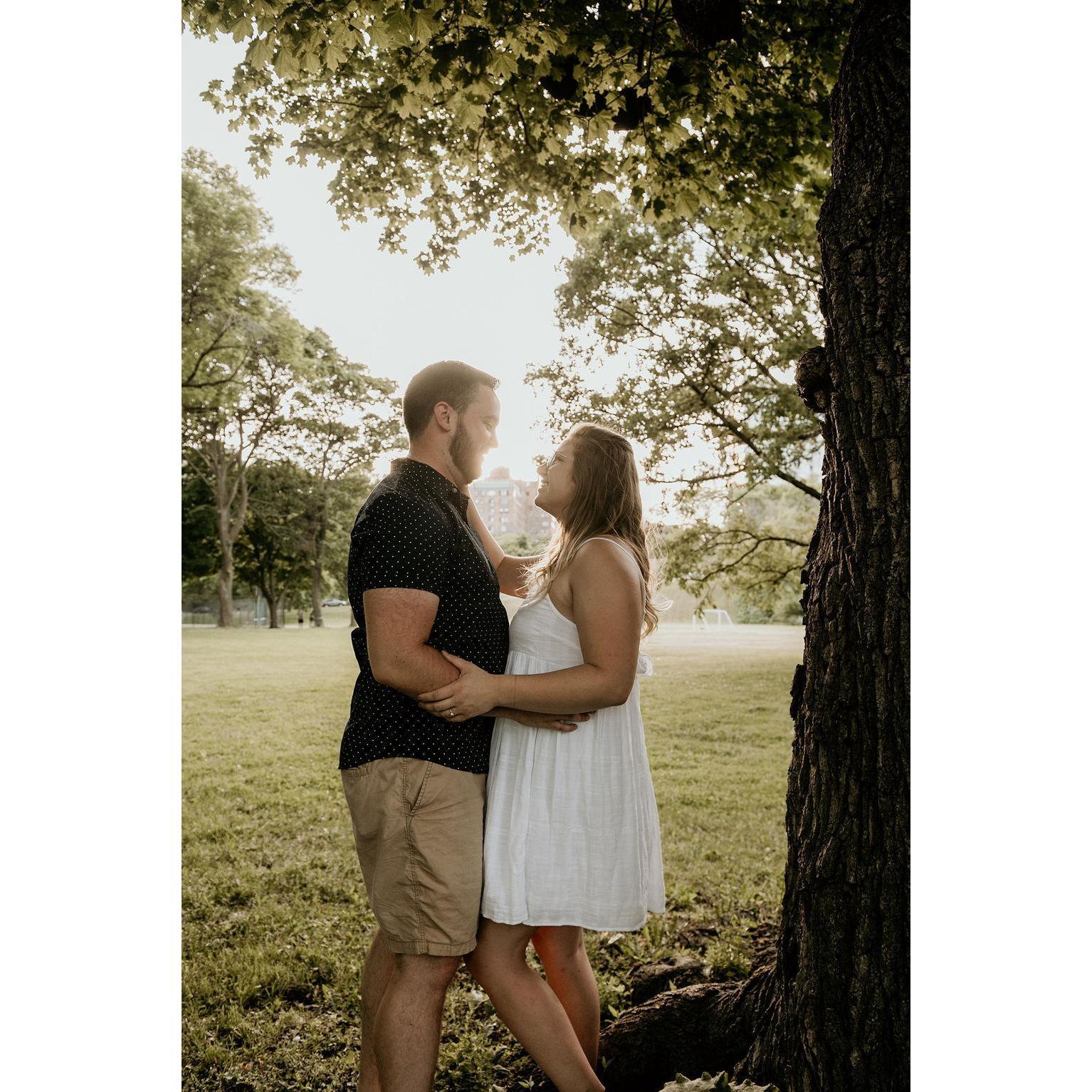 All engagement and wedding photos are taken by Liz Seonbuchner Photography.