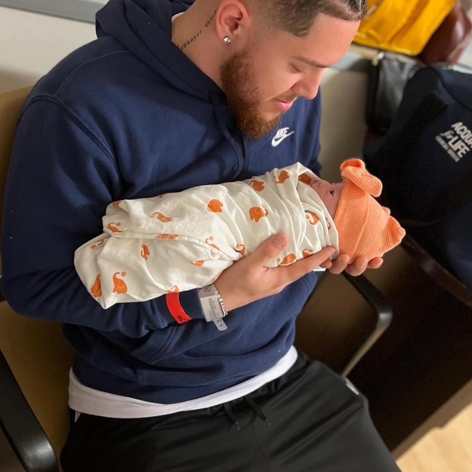Falling in love with our baby girl
