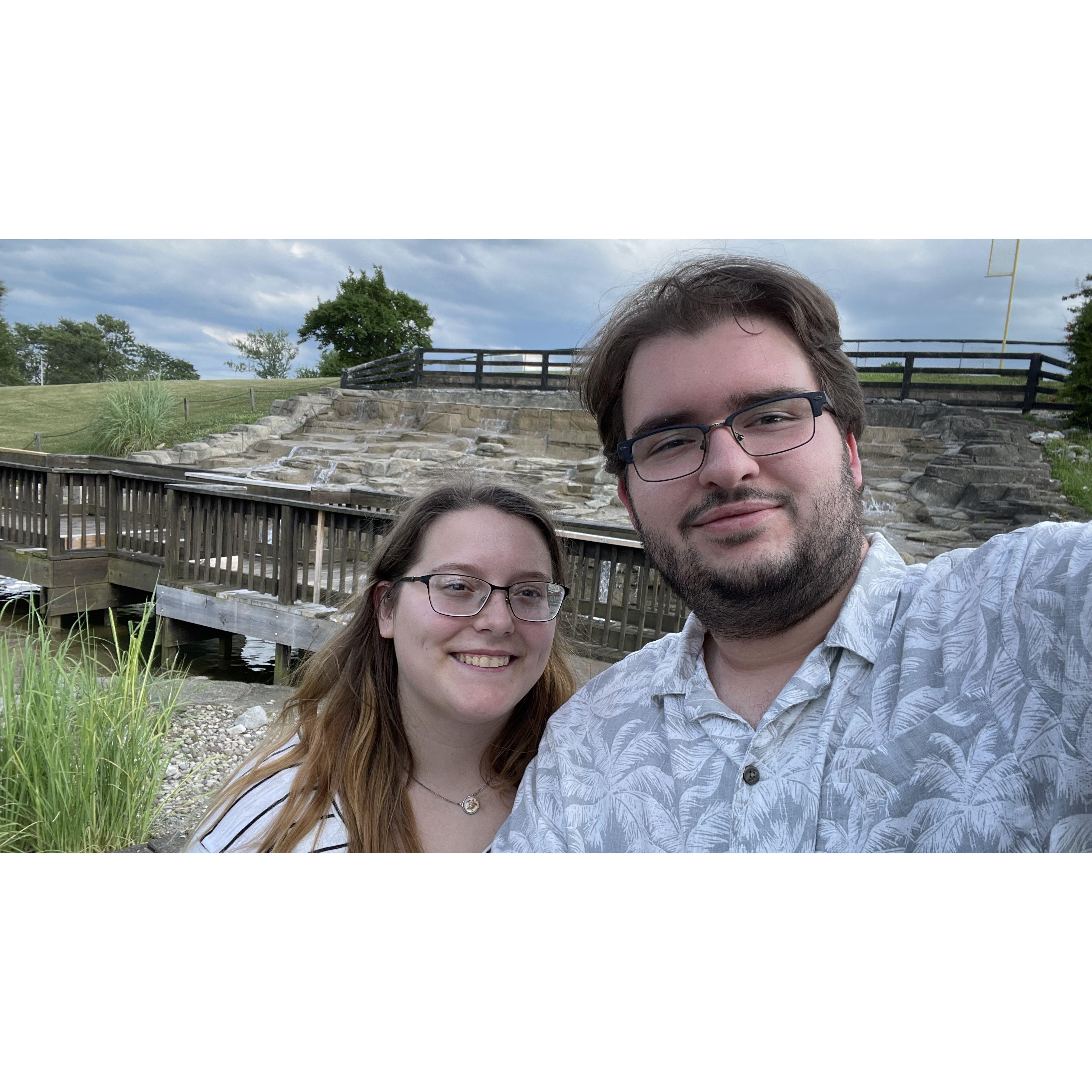 Captured during mini-golfing, one of our favorite dates!