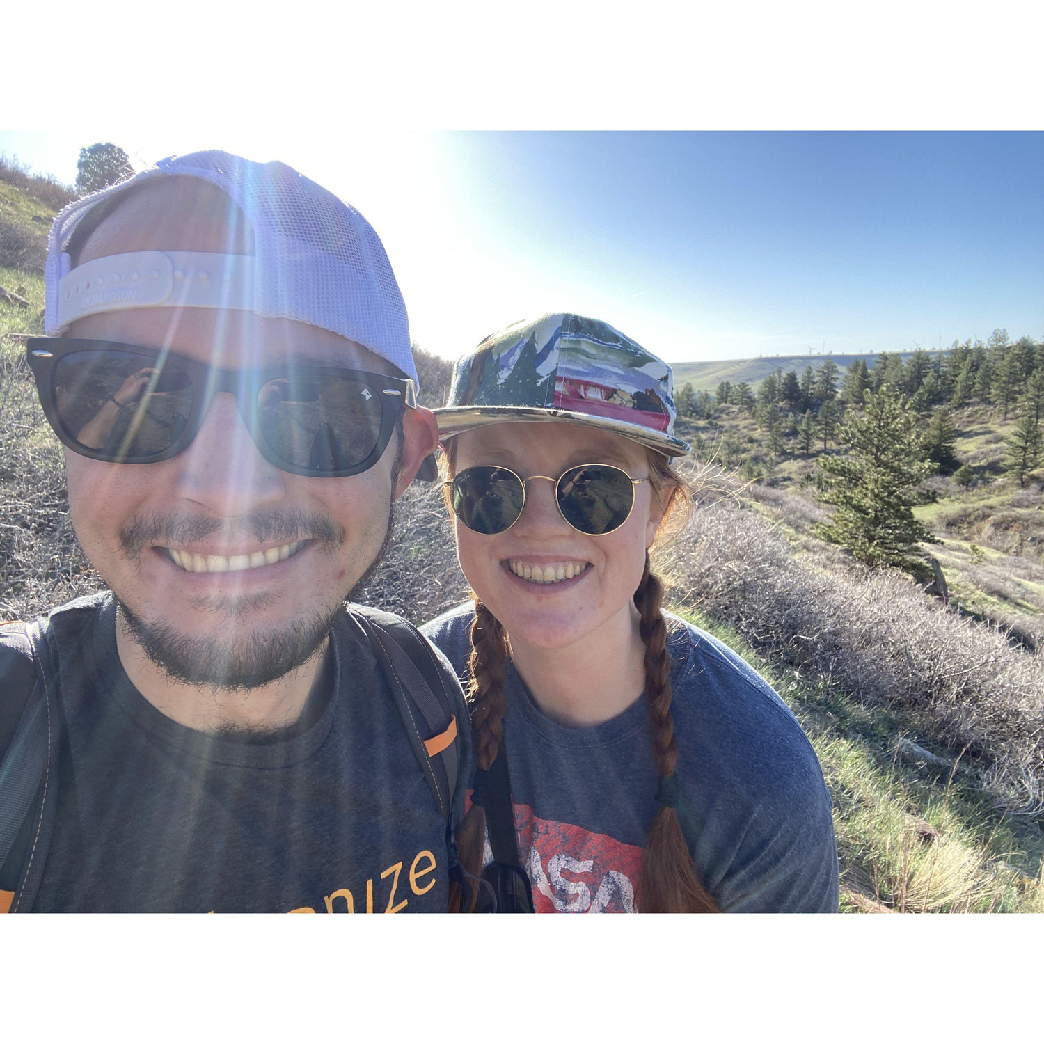 This is us on our way up to South Boulder Peak! Unbeknownst to me, Alex was carrying my promise ring with him.