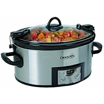 Crock-Pot 7-Quart Oval Manual Slow Cooker, Stainless Steel (SCV700SS)