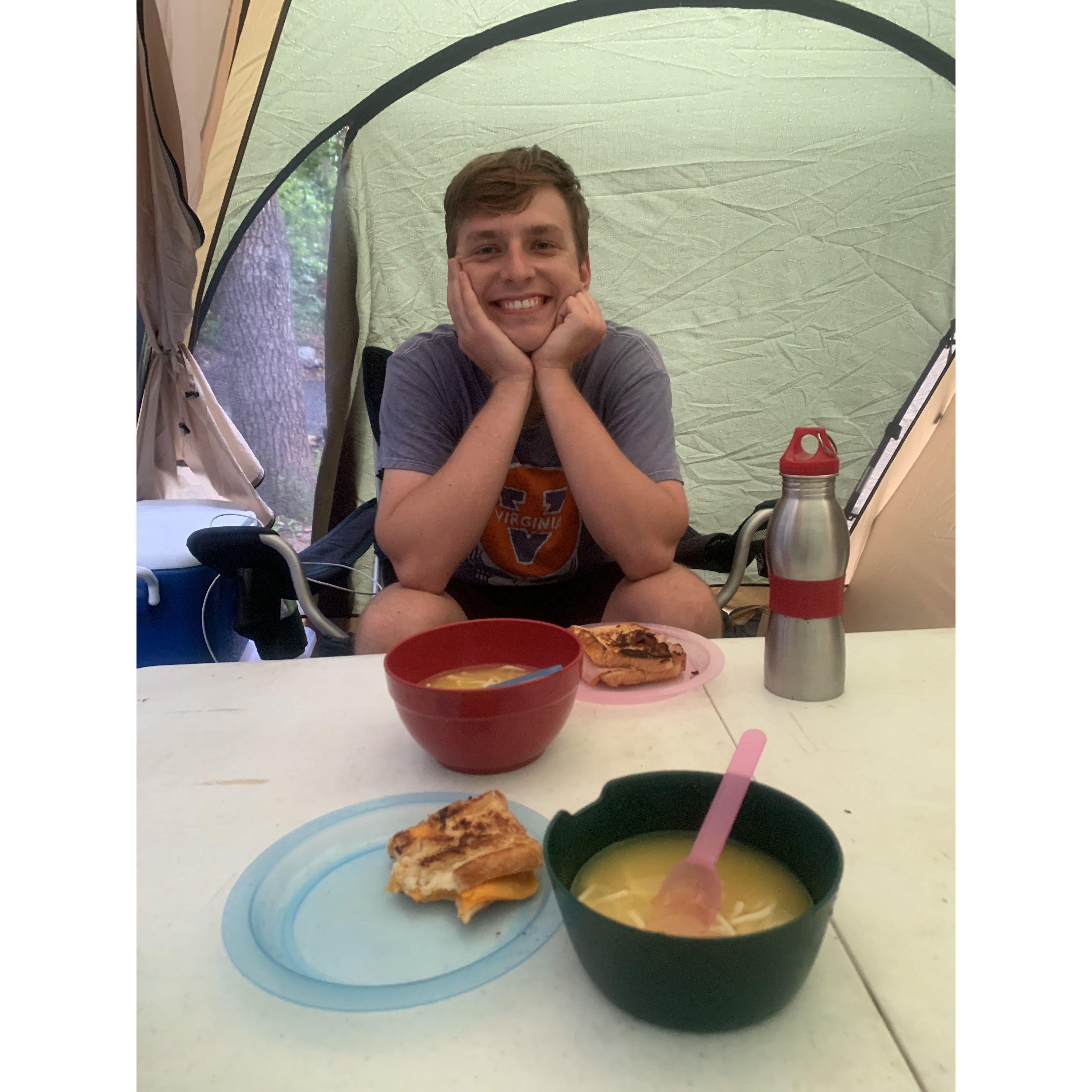 In our truly wonderful 5 years together, we have .... Spent some fun time camping,
