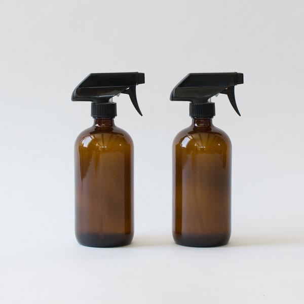 Glass Spray Bottles, Set of 2