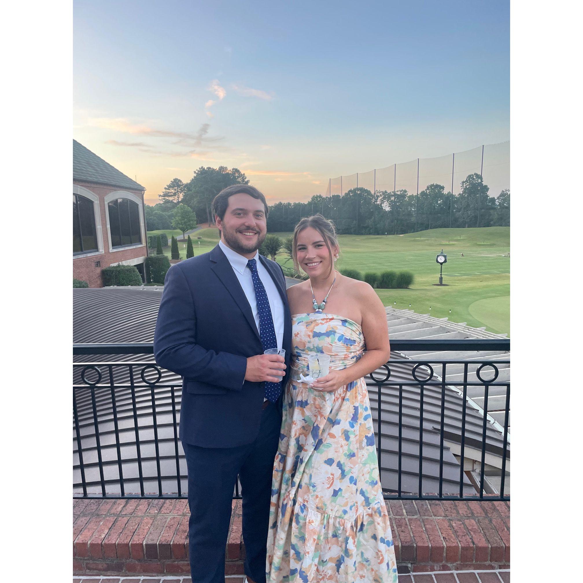 At the Whitlark's wedding in Dunwoody!