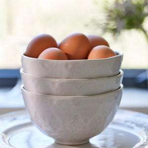 Old Havana Cereal Bowls, Set of 4, White