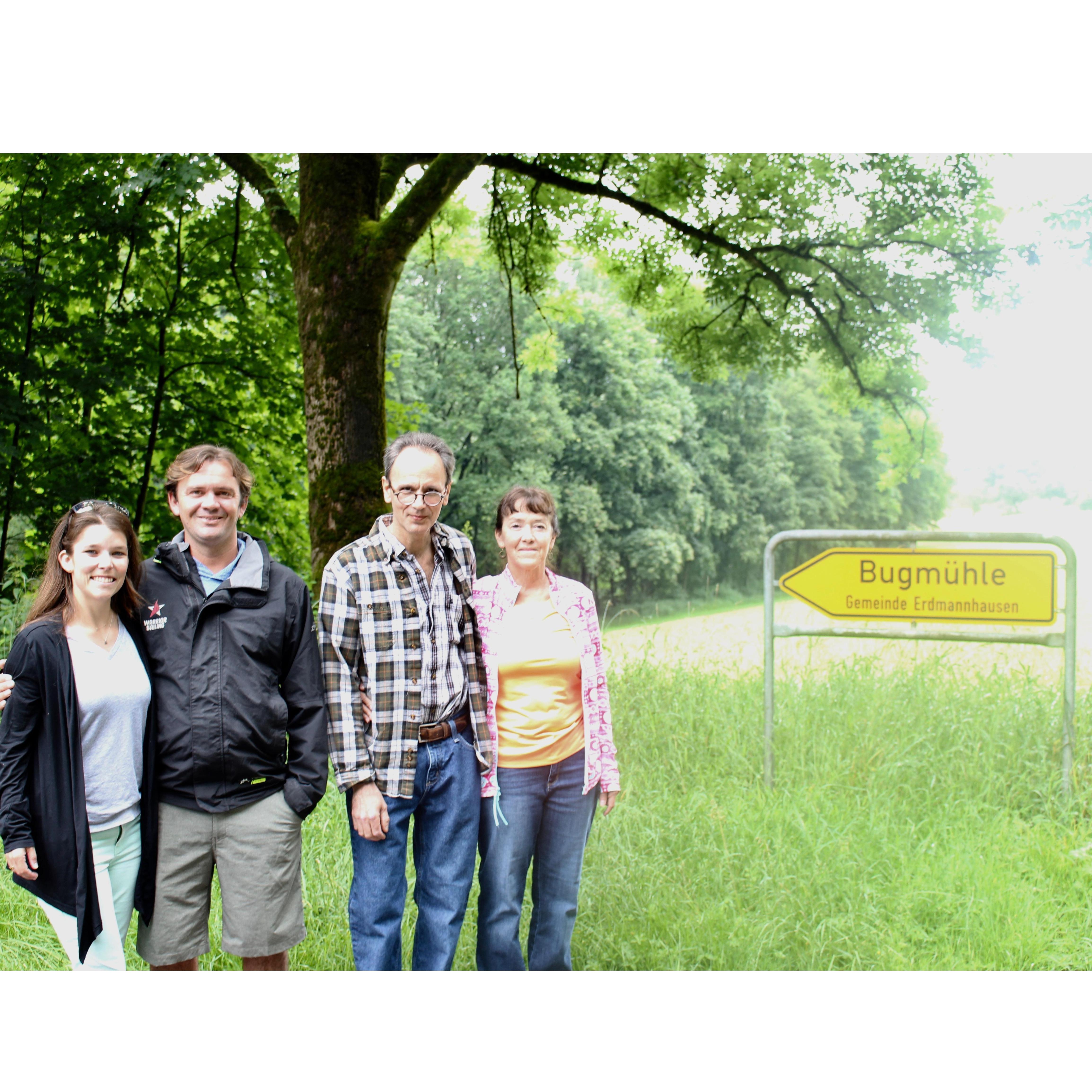 Our trip to Germany to help celebrate Jacob's Oma and Opa's 65 Wedding Anniversary in Erdmannhausen in June 2019.  Here we are where Jacob lived the first four years of his life with his parents.