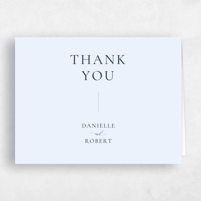 Light Sky, Blue Wedding Thank You - Barnell Landscape