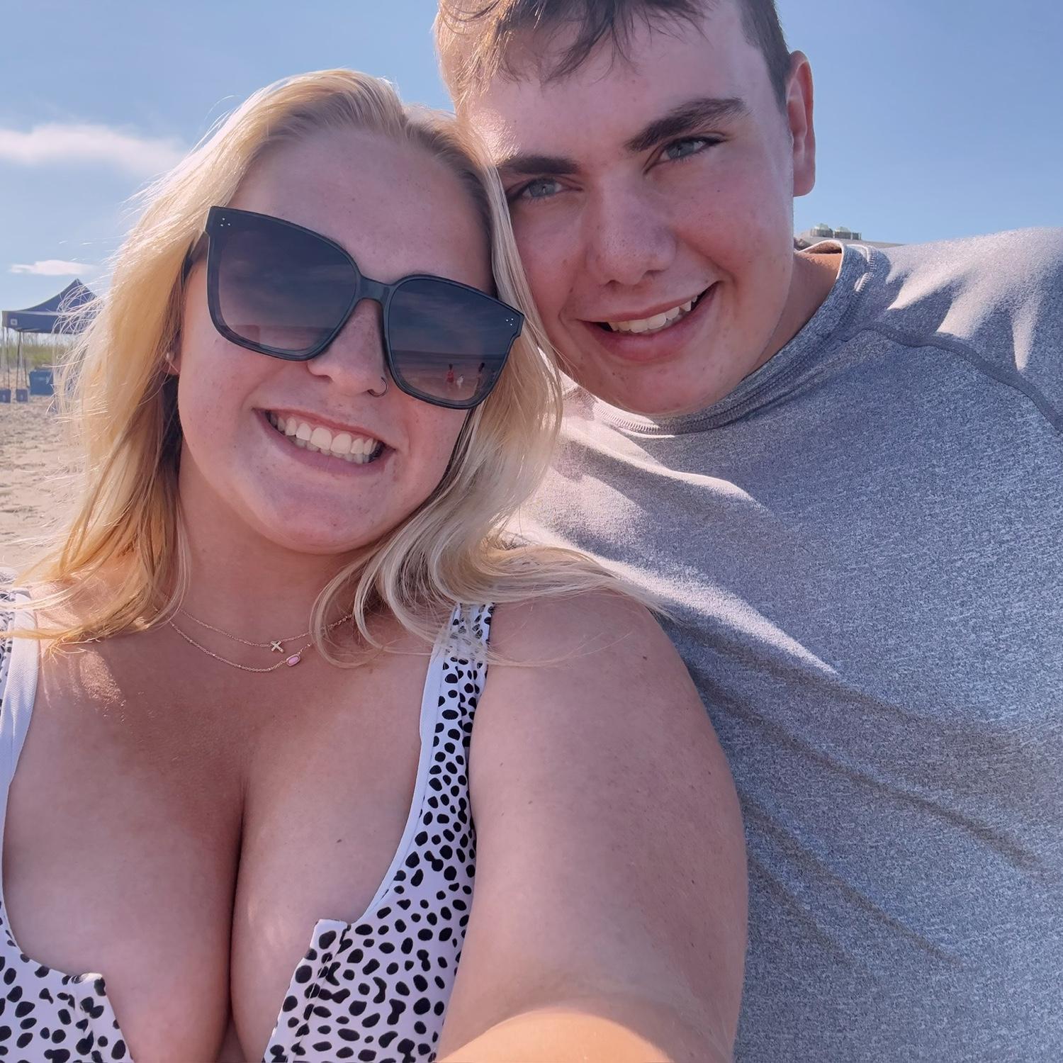 We both love the beach!