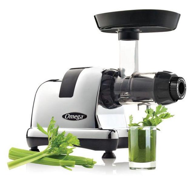 Omega® J8006HDC Juicer in Chrome