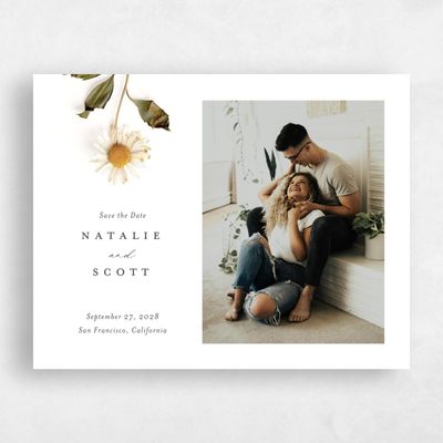 White Wedding Save the Date - Spiga Photo