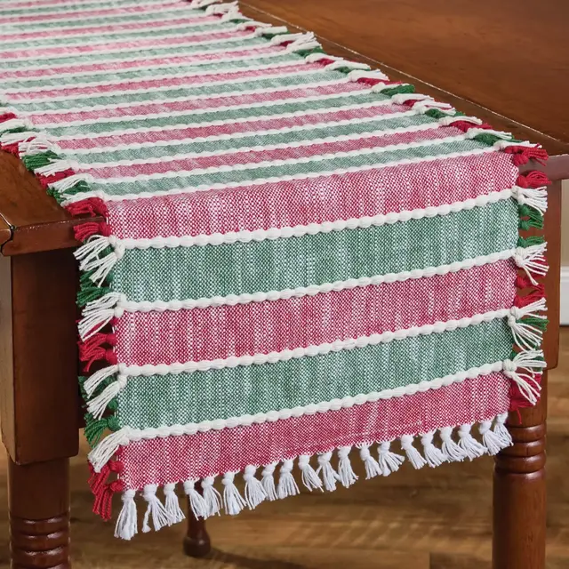 Park Designs Celebration Stripe Table Runner 13" X 36"