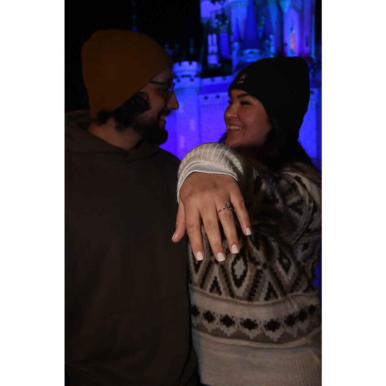 The day we got engaged at the most magical place on earth!