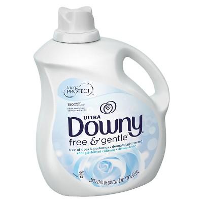 Ultra Downy Free & Gentle Liquid Fabric Softener - 129oz