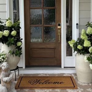 Estate Monogrammed Coco Door Mat (Letter S)