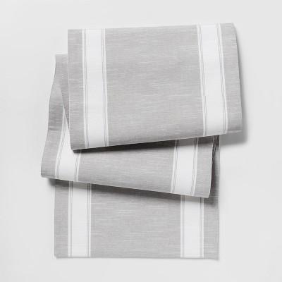 Gray Stripe Runner (14"x108")- Threshold™