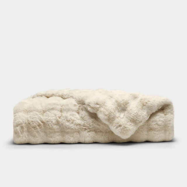 Bubble Cuddle Blanket- Cream