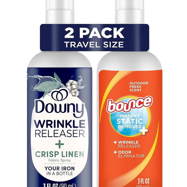 Downy Wrinkle Release Spray w/Bonus 3oz Bounce Spray Sample