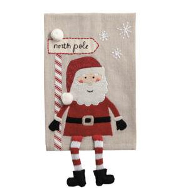 Santa Dangle Leg Towel