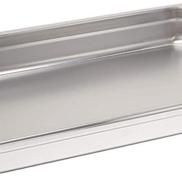 Winco 2.5-Inch Deep Full-Size Anti-Jamming Steam Table Pan, 25 Gauge, NSF, Stainless Steel