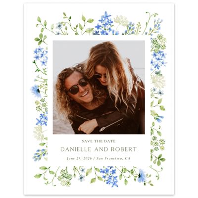 Blue Wedding Digital Save the Date - Rydal Photo