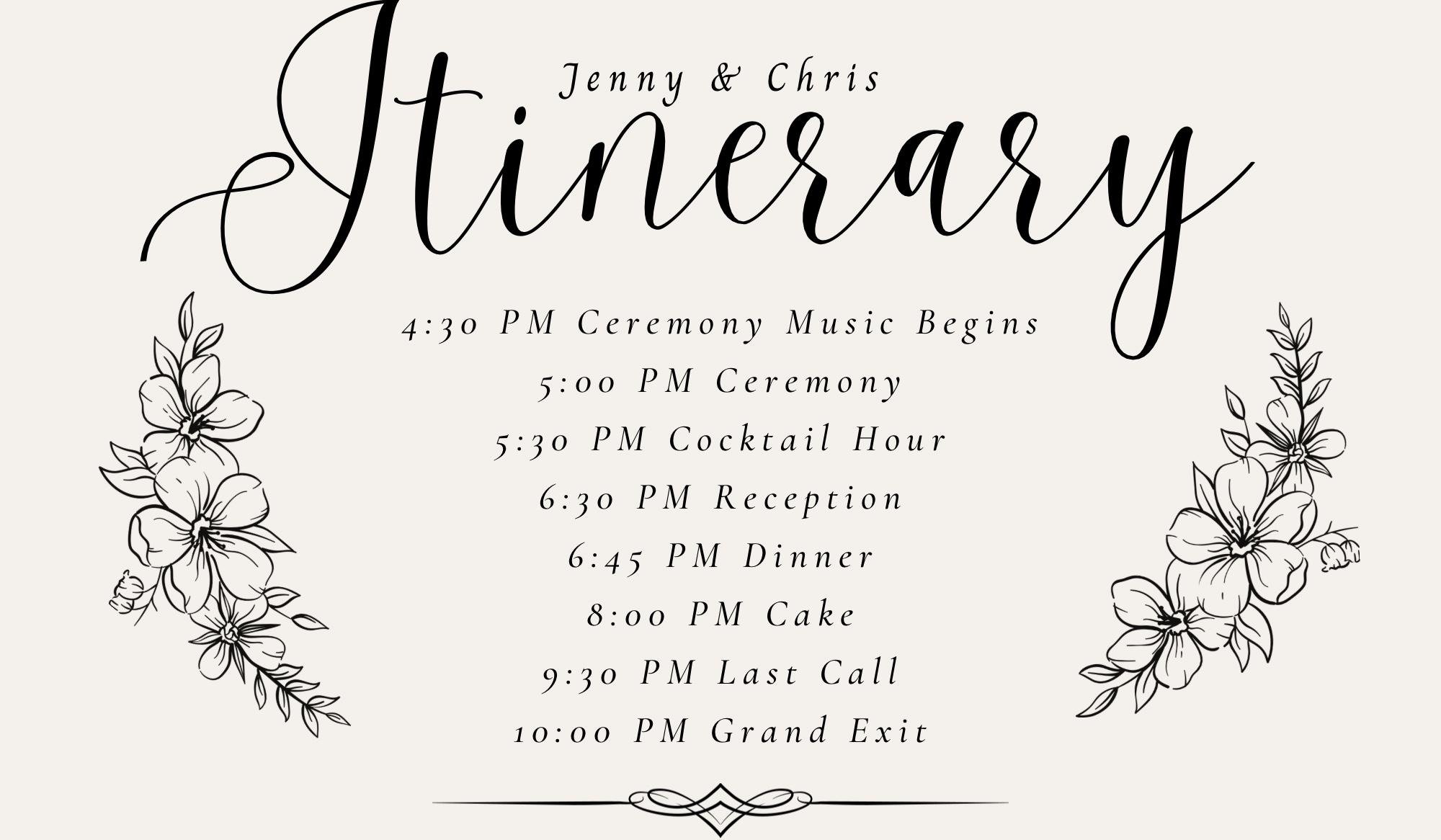 The Wedding Website of Jenny Whiteside and Chris Borg