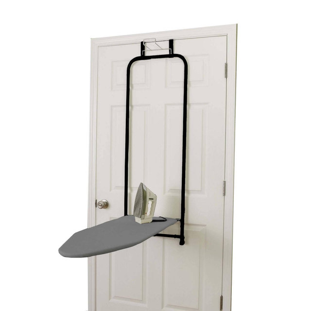 Household Essentials Over the Door Ironing Board Matte Black
