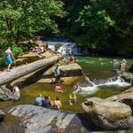 Triangle Lake Rock Slides