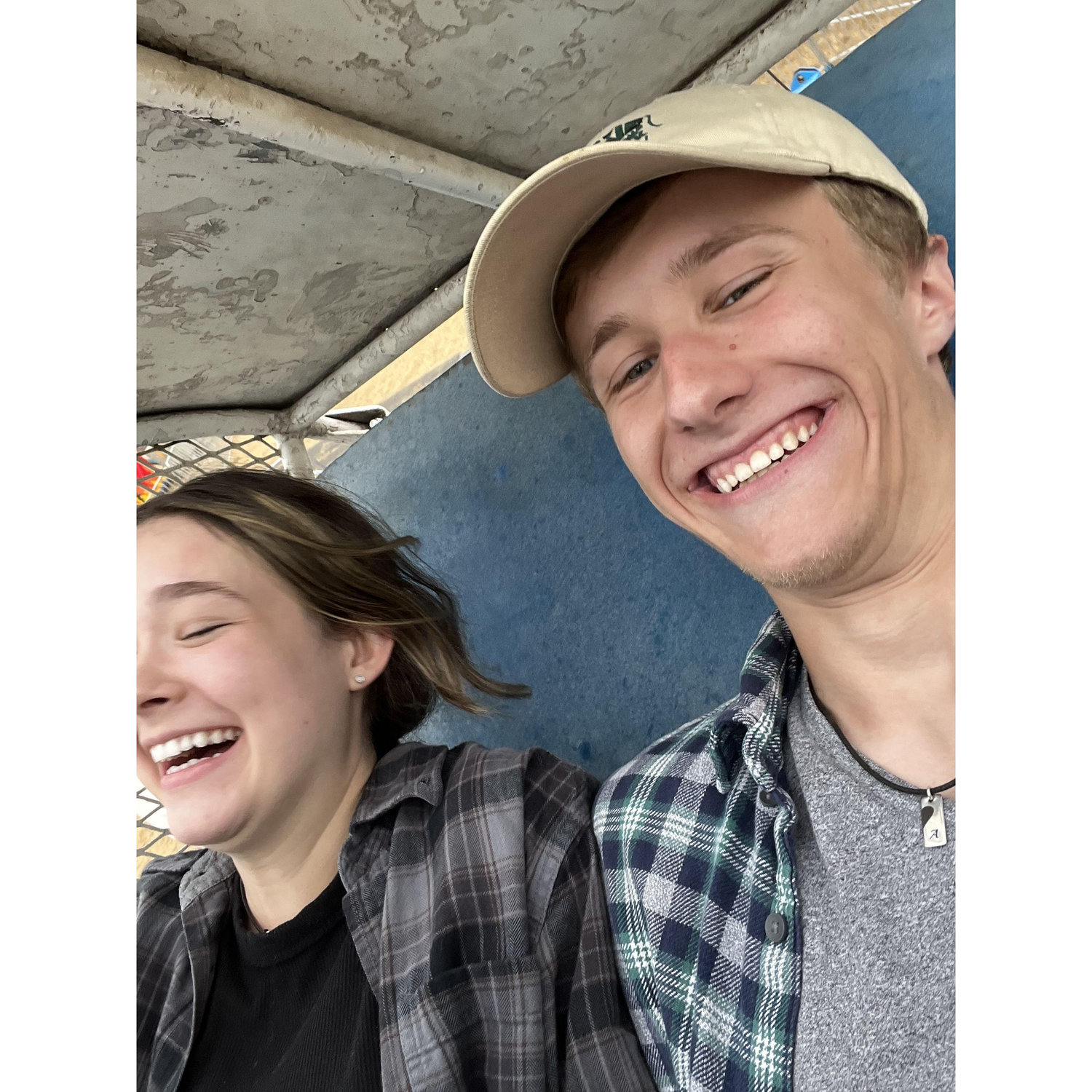 Recreating our first pictures together.