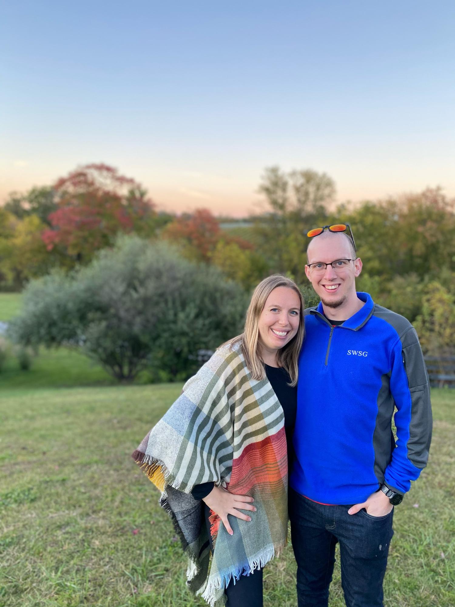 We celebrated our first anniversary at Luray Caverns and a winery.