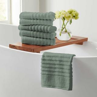 Karina 6-Piece Combed Cotton Bath Towel Set