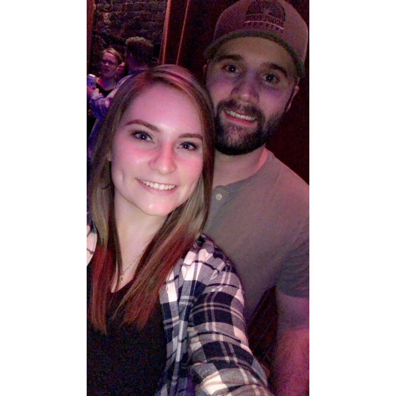 Our first Valentine's Day together, and our first time seeing Koe Wetzel in concert! <3