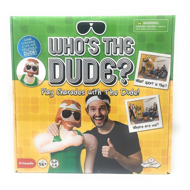 Charades Game for Family Who's The Dude Identity Fun Games Gift for Reunion Adult Game Night Ages 16+ 440 Funny Scenarios