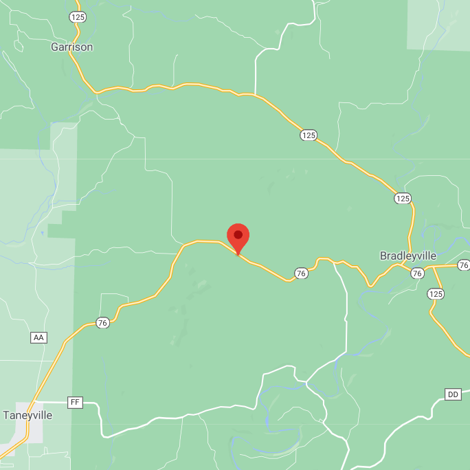 Pin marks the turn. The location is up the trail from the marker.