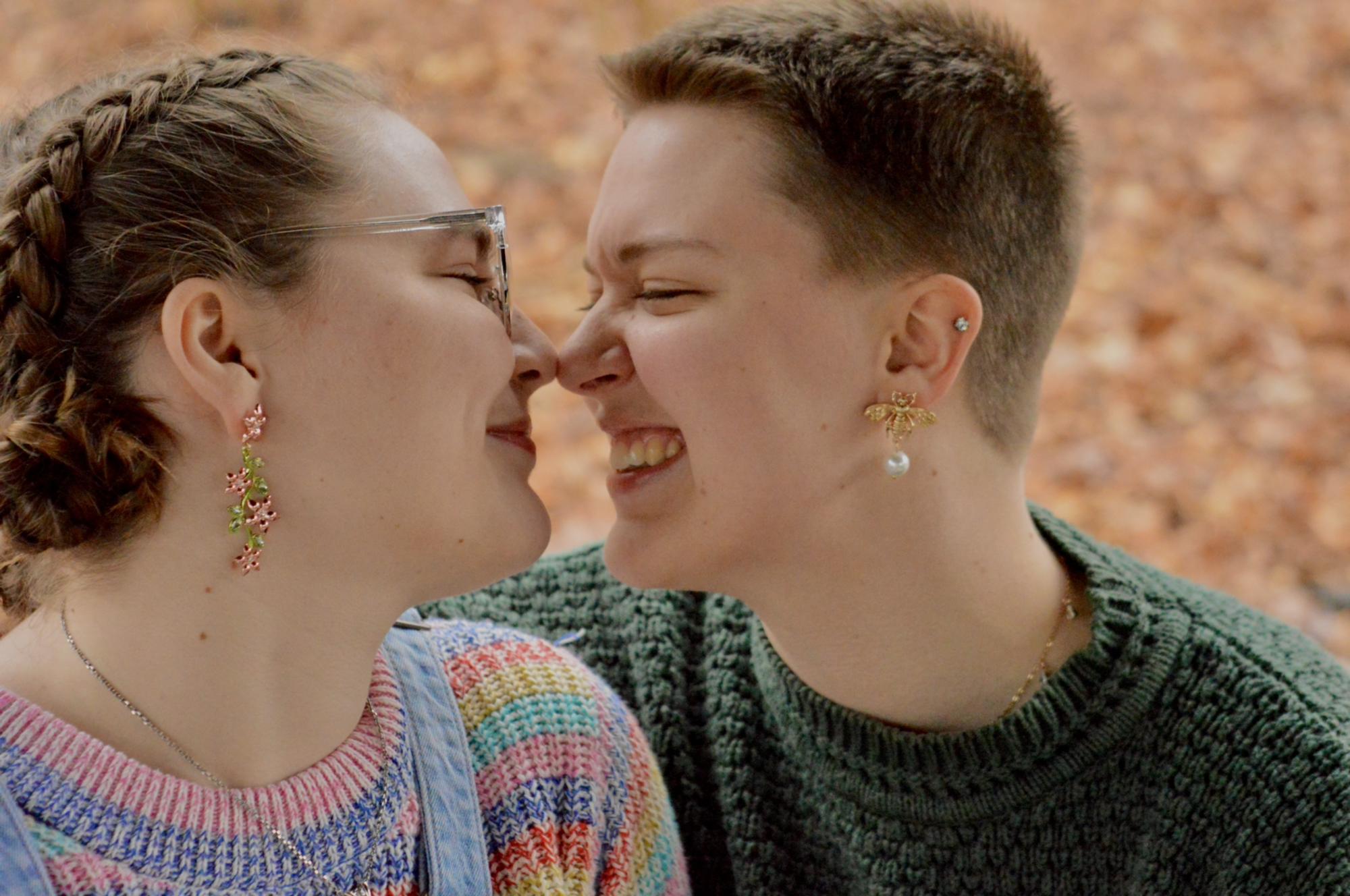 Thanks to Aubrey for our rainbow engagement photo shoot