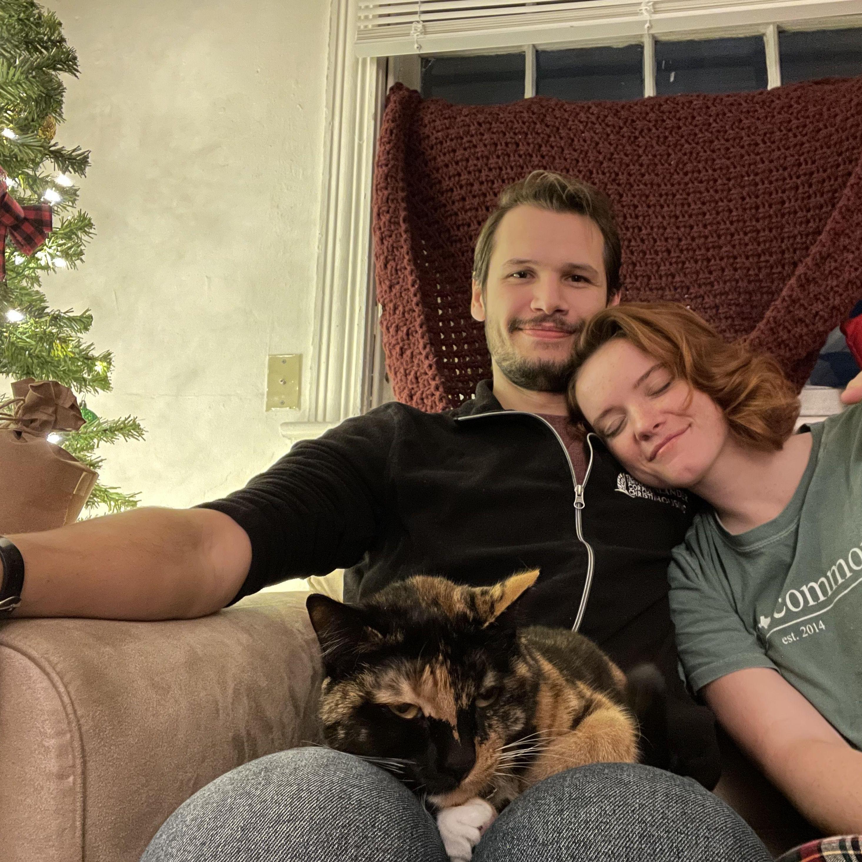 Our first Christmas living together, December 2022