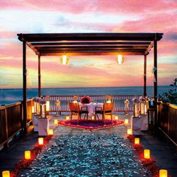 Romantic Beach Dinner as Husband & Wife