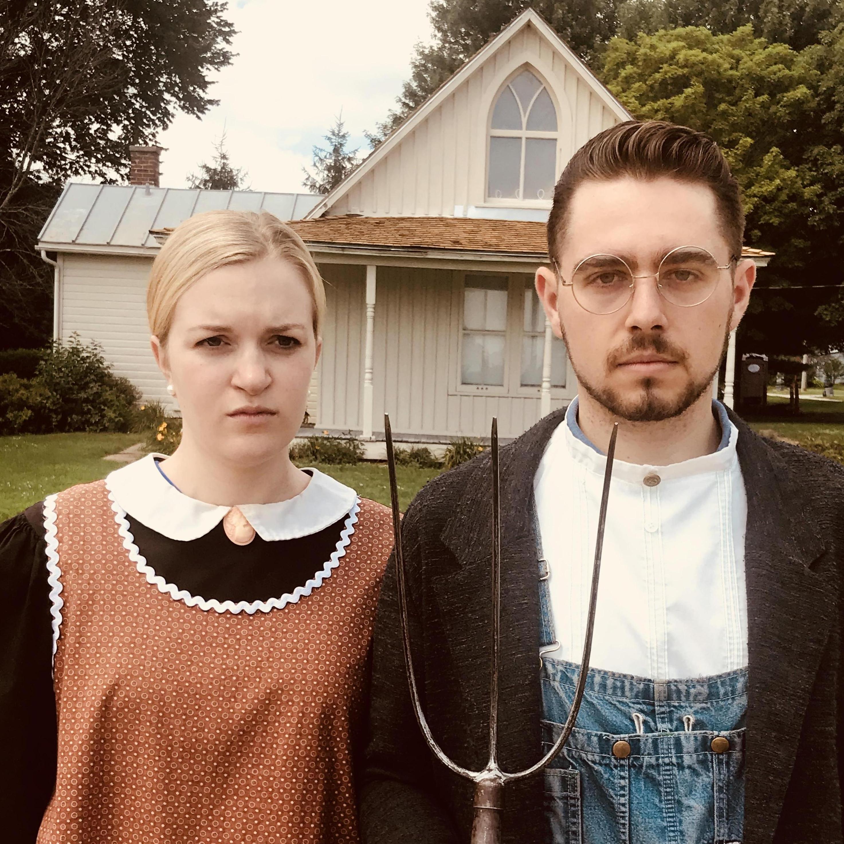 The American Gothic House in Eldon, Iowa - 30 minutes away from where Lindsey grew up