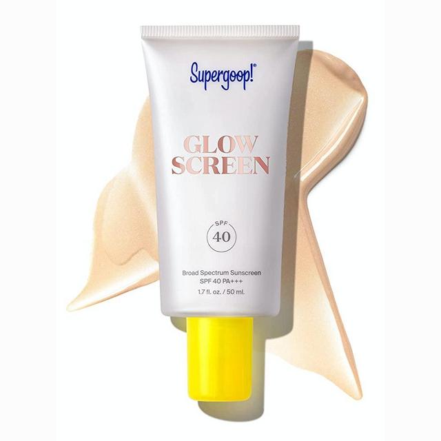 Supergoop! Glowscreen SPF 40 PA+++, 1.7 fl oz - Primer + Broad Spectrum Sunscreen with Blue-Light Protection - Adds Instant Glow & Hydration - Contains Hyaluronic Acid, Vitamin B5 & Niacinamide