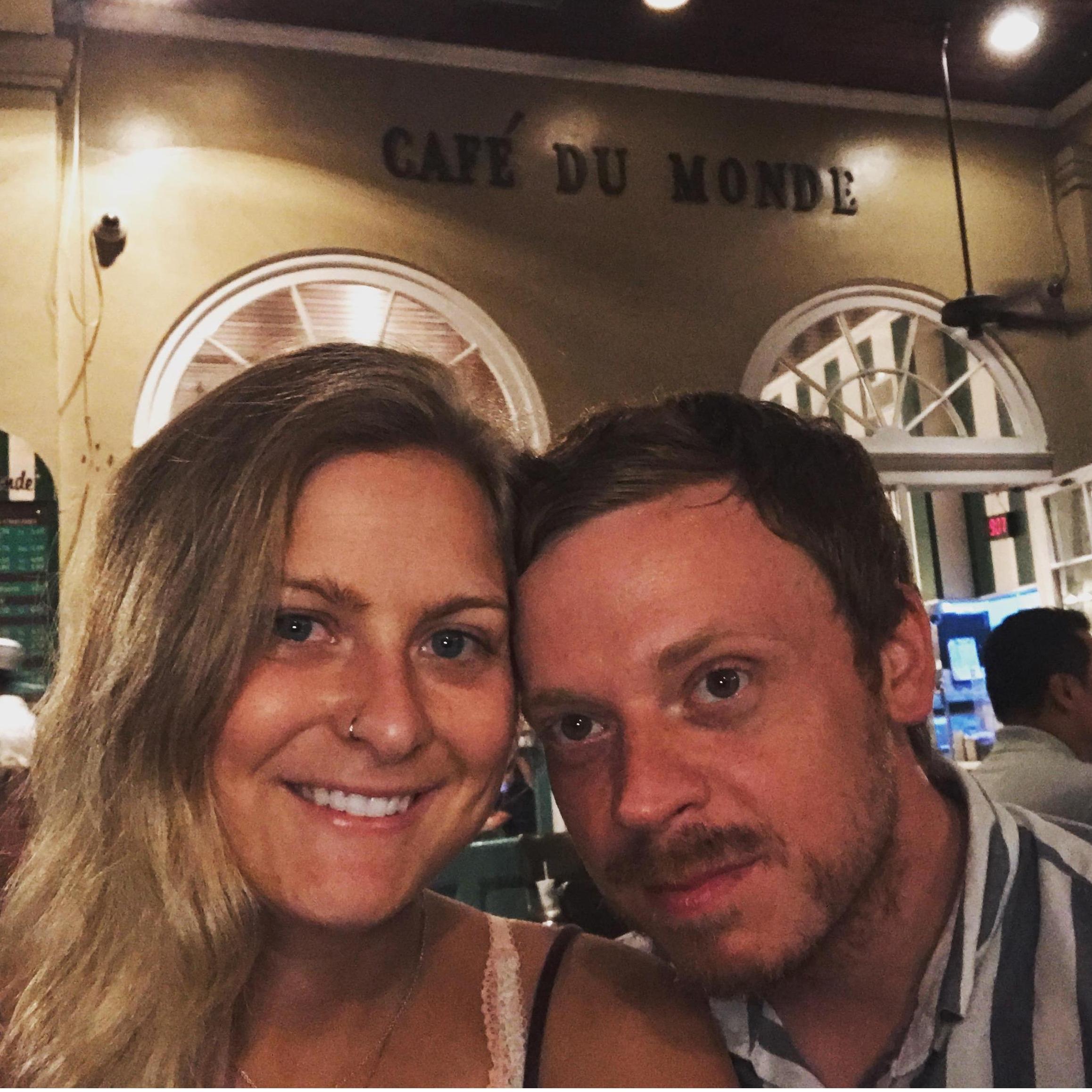 After our 9 hour drive to New Orleans, we dropped our bags and ran to get some hot, fresh beignet & chicory coffee.