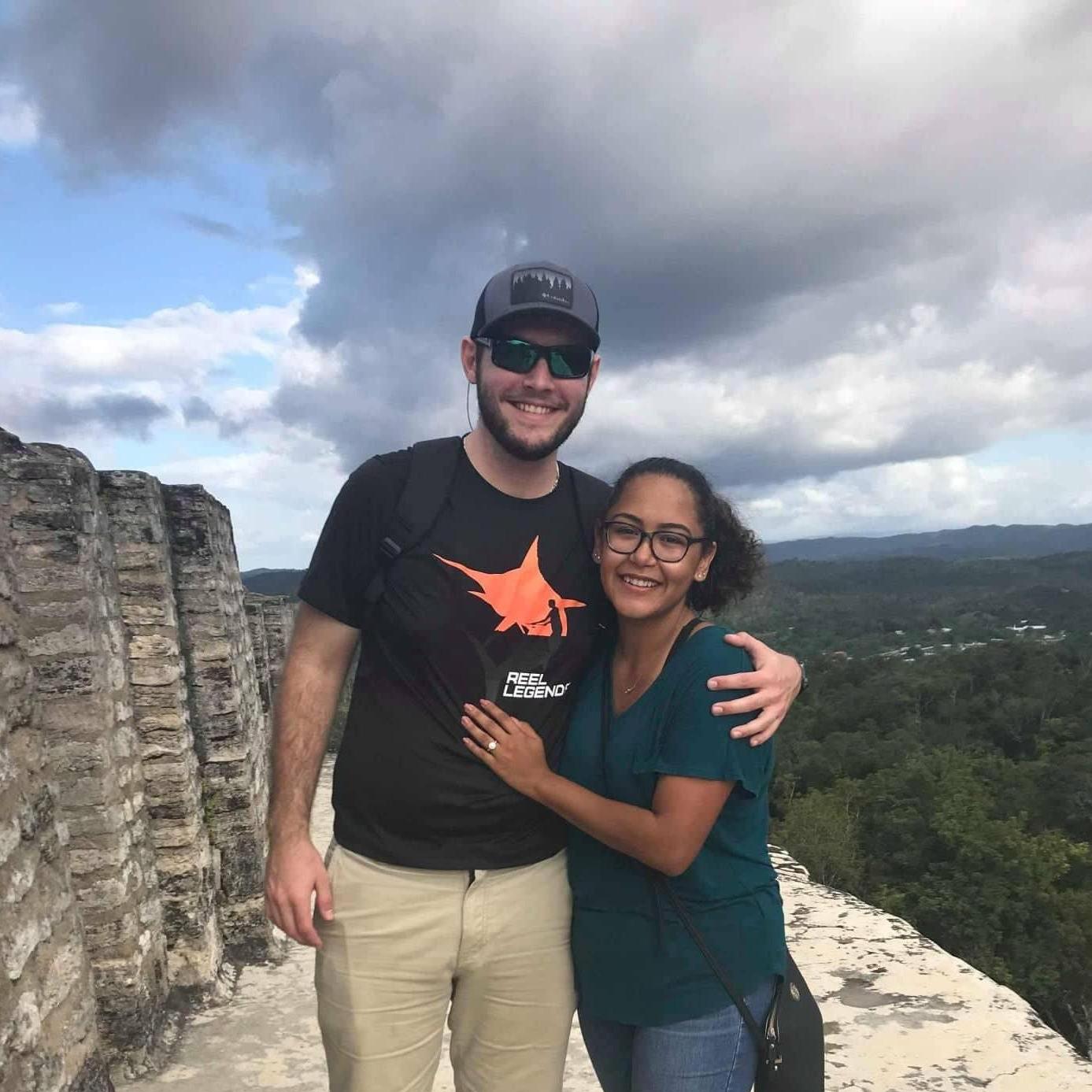 The top of Xunantunich, where Paul asked Lissette to be his wife. Feb 2018