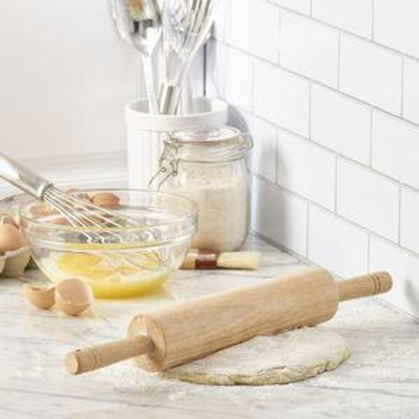 Classic Wood Rolling Pin, 18-Inch
