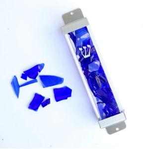 Fill-Your-Own Wedding Shards Mezuzah - Silver