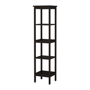 HEMNES				Shelf unit, black-brown stain