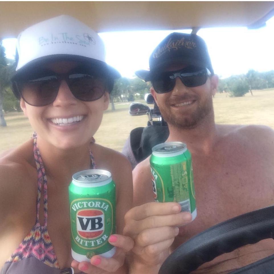 Fiji golf = bikinis & beer!