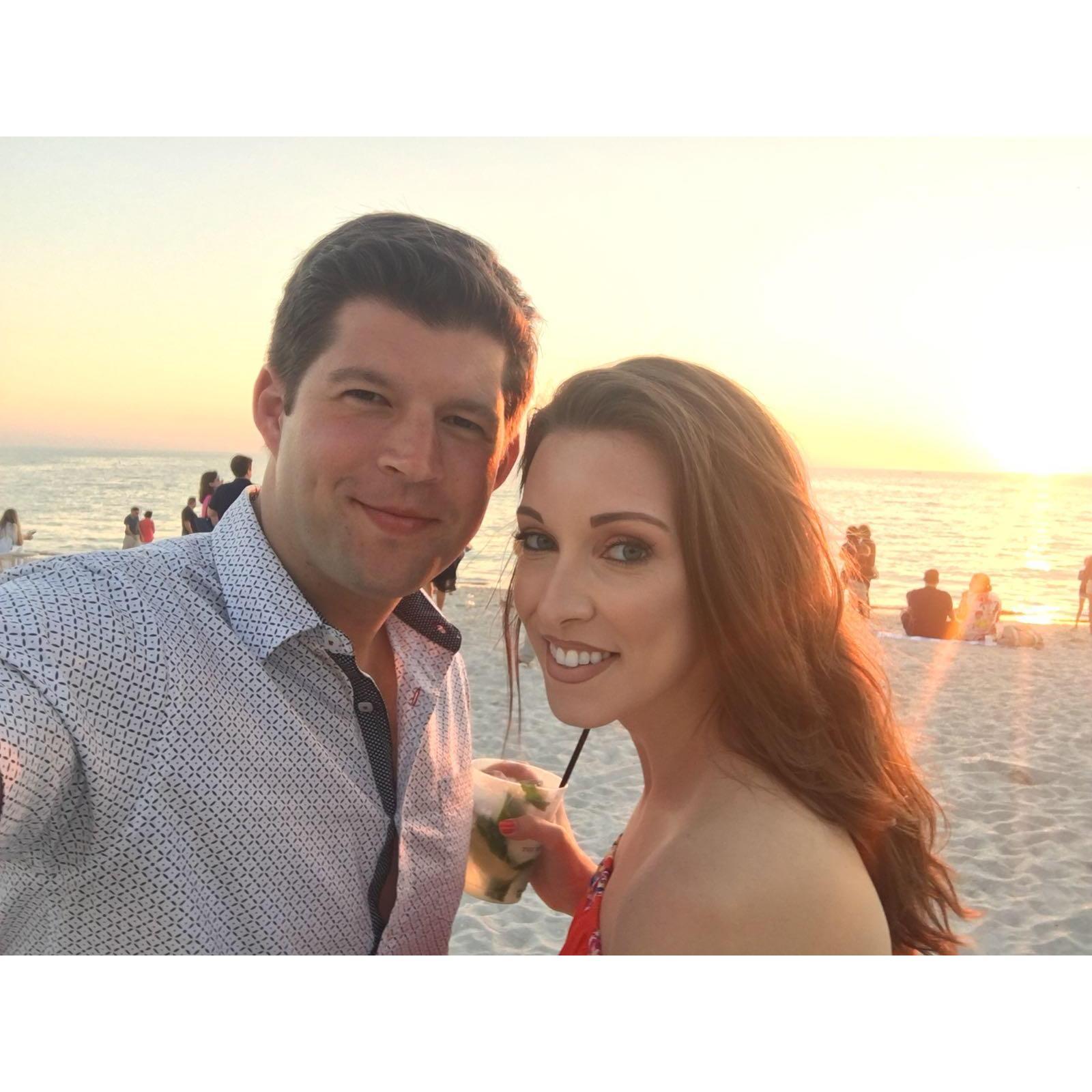 Sunset at the Ritz Carlton in Naples, FL
