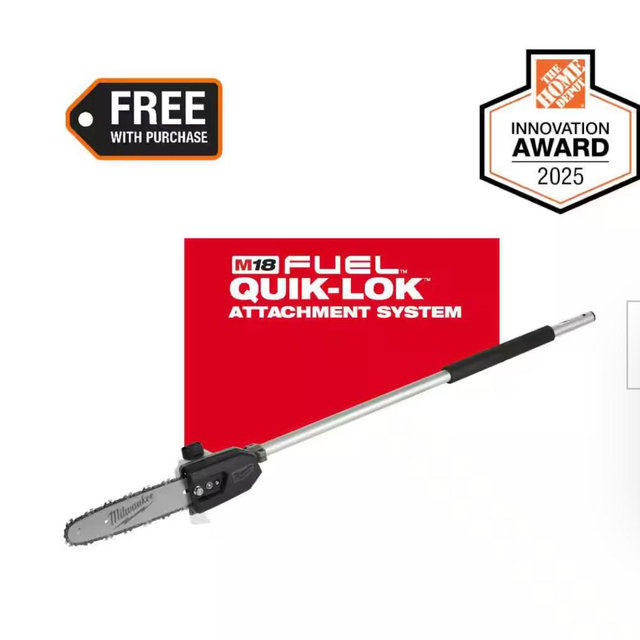 M18 FUEL QUIK-LOK 10in. Pole Saw Attachment (Tool-Only)