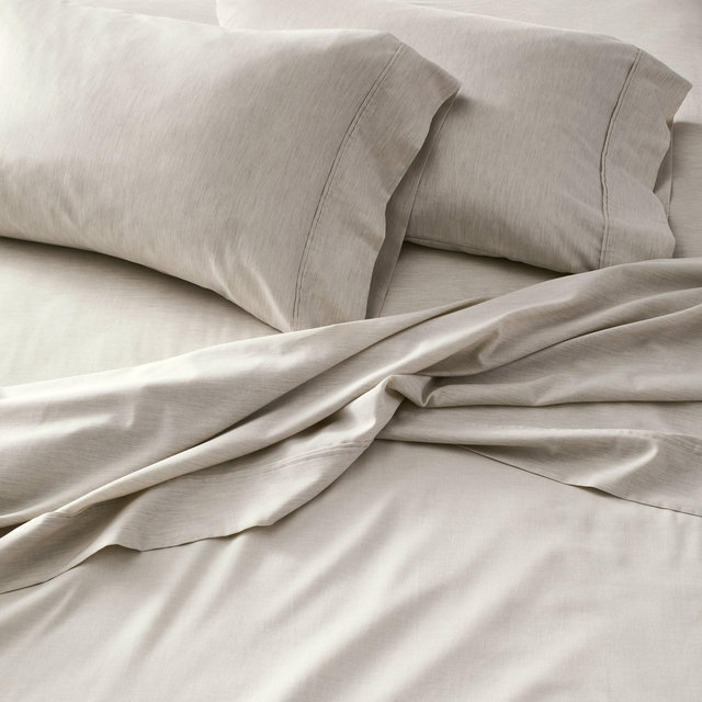 4pc Full Mélange Dyed Sheet Set Gray - Hearth & Hand™ with Magnolia