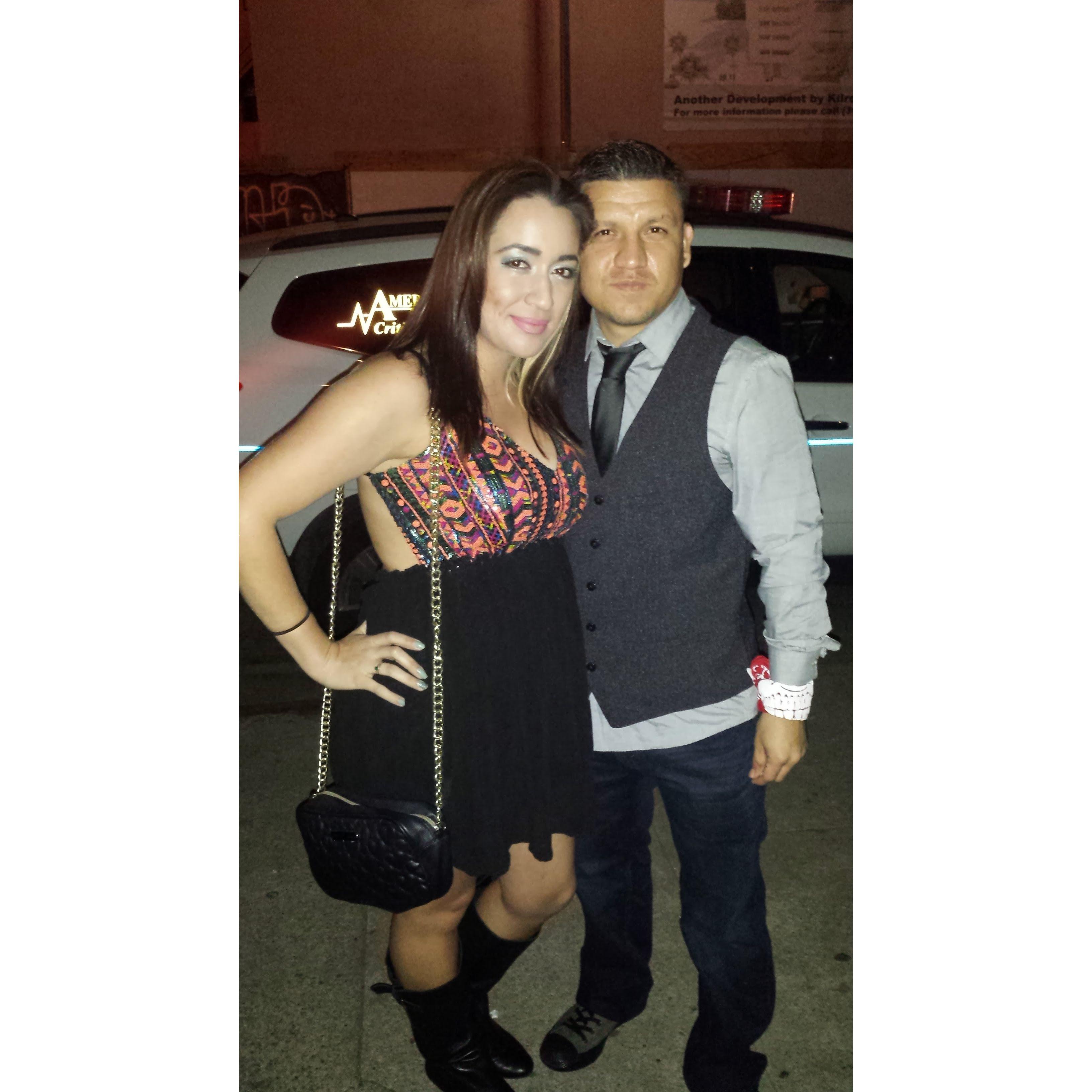 At a New Years rave in Hollywood bringing in 2014